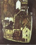 Egon Schiele Dead City III (mk12) oil painting artist